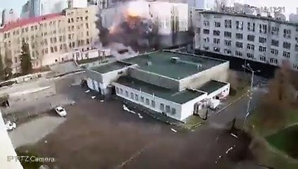Kiev'e yılbaşında yapılan füze saldırısının kamera görüntüleri ortaya çıktı