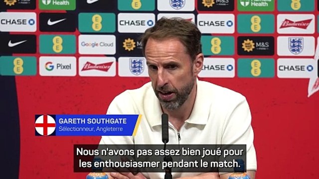 Southgate : Nous devons accepter la réaction des supporters