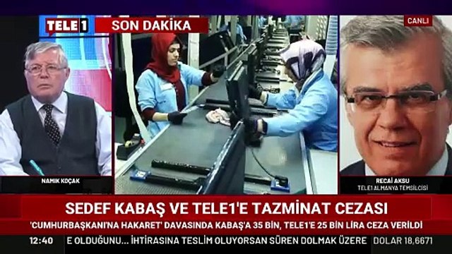 Son dakika haberi: Sedef Kabaş ve Tele1'e Cumhurbaşkanlığına hakaretten tazminat cezası