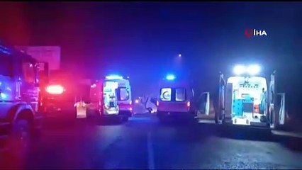 Manisa'da yeni yılın ilk saatlerinde acı kaza