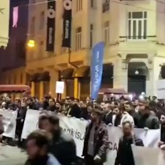 TÜGVA'dan İstiklal'de tekbirli yürüyüş