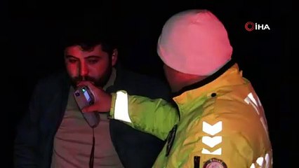 Alkollü tır sürücüsü kazaya karıştı: Yaralanmadan kurtuldu