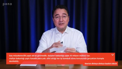Ali Babacan'dan Avrupa Birliği mesajı