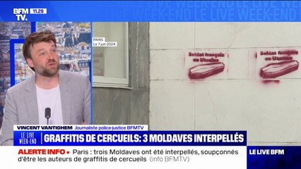 Paris: trois ressortissants moldaves interpellés soupçonnés d'être les auteurs des tags de cercueils