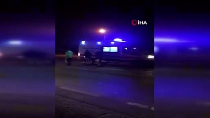 Yolun karşısına geçmeye çalışan yayaya otomobil çarptı