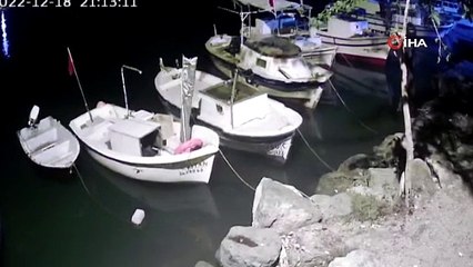 Hatay’da deprem anı sahildeki kameralara yansıdı