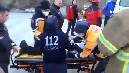 Genç kız uçurumdan düştü