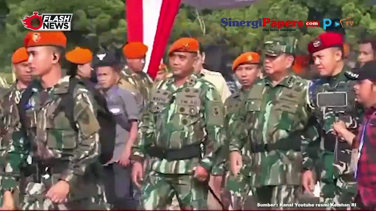 Momen Menhan Prabowo Diangkat Sebagai Warga Kehormatan Komandan Pasukan Gerak Cepat