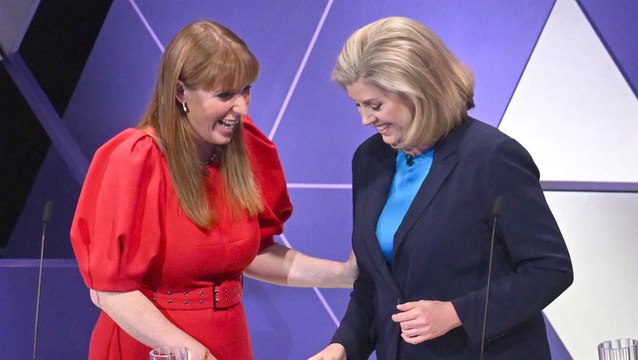 Angela Rayner and Penny Mordaunt share laugh minutes after heated debate clash
