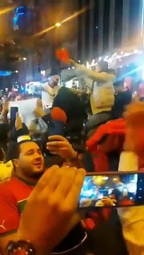 Faslılar, Portekiz galibiyetini Beyoğlu’nda kutladı