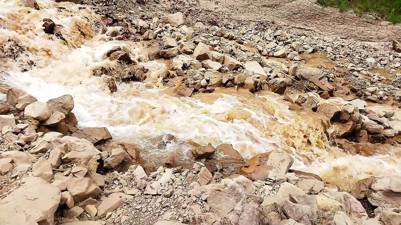 Landsliding area in Azad kashmir , district Jehlum Valley, district Chikar