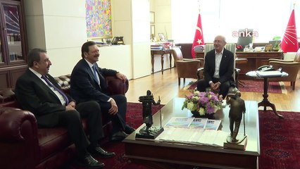 Kılıçdaroğlu, TOBB başkanı Hisarcıklıoğlu’nu makamında kabul etti