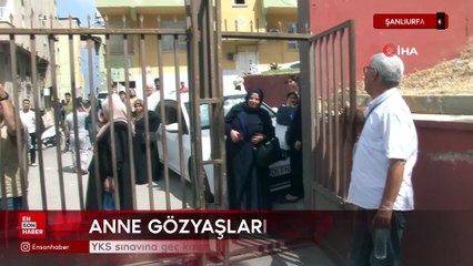 YKS sınavına geç kalan öğrenci ile annesi hüngür hüngür ağladı