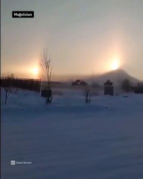 Gökyüzünde 3 güneş birden ortaya çıktı