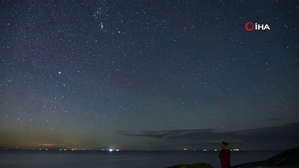 Kocaeli'de meteor yağmuru. İzleyenlerin ağzı açık kaldı