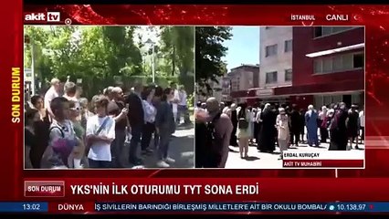 YKS'nin ilk oturumu TYT sona erdi