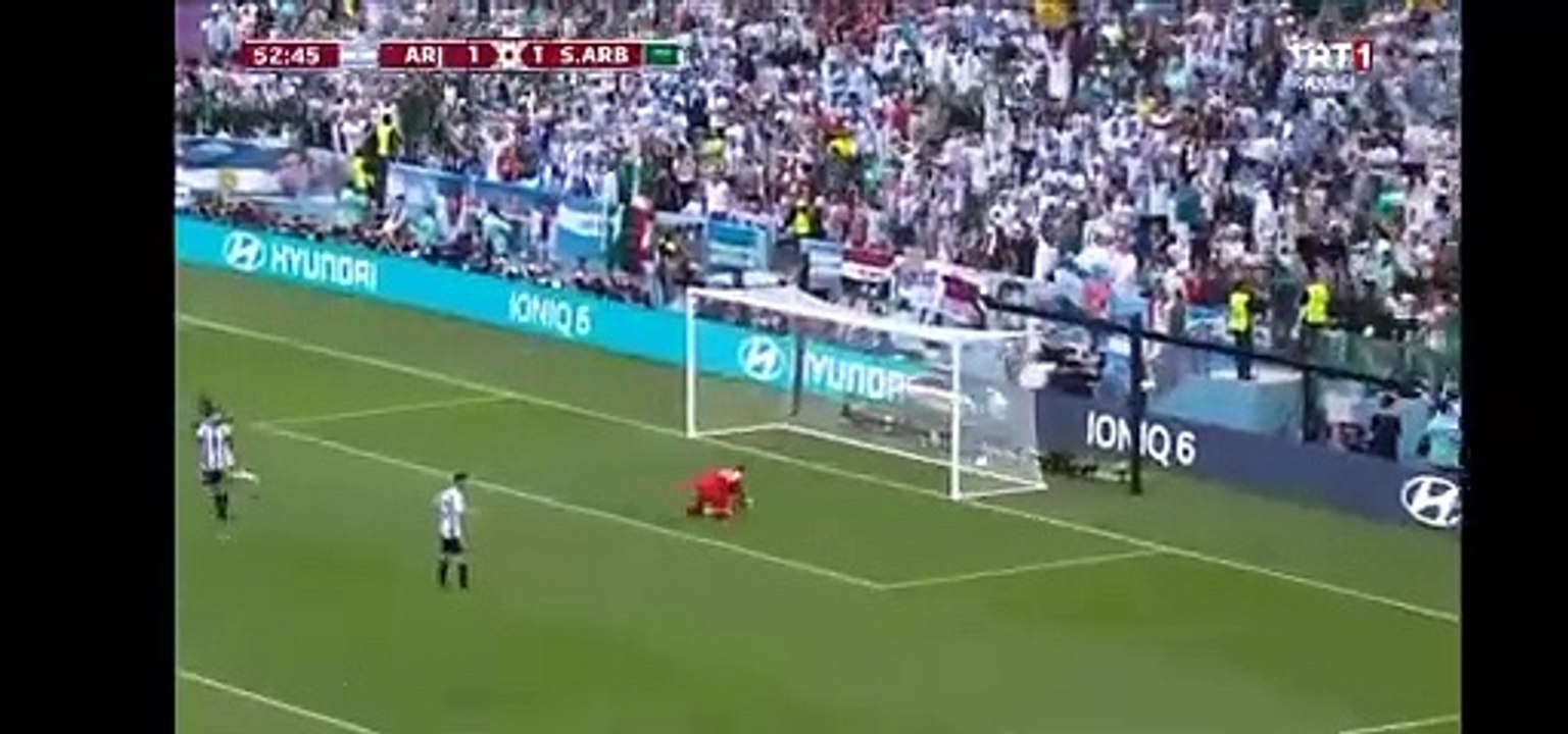Dünya şokta. Suudiler Arjantin'e 10 dakikada 2 gol attı