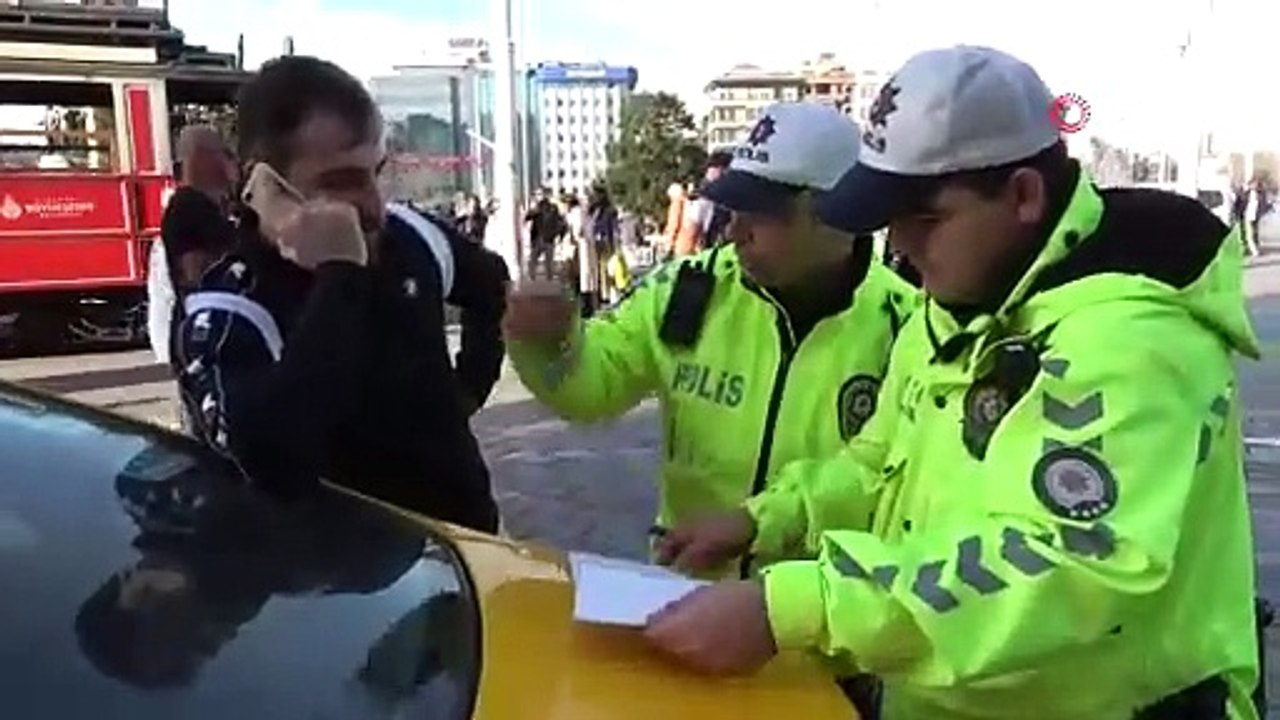 Ruhsatsız çalışan taksiler trafikten men edildi