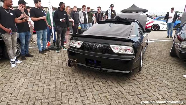 V8 Nissan Silvia S13 (LS400 Engine) - Loud Revs, 2STEP Flames & Bangs