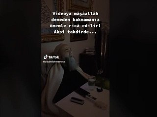 Cübbeli Ahmet de TikTok hesabı açtı. "Videoya maşaallah demeden bakmamanız önemle rica edilir. Aksi takdirde..."