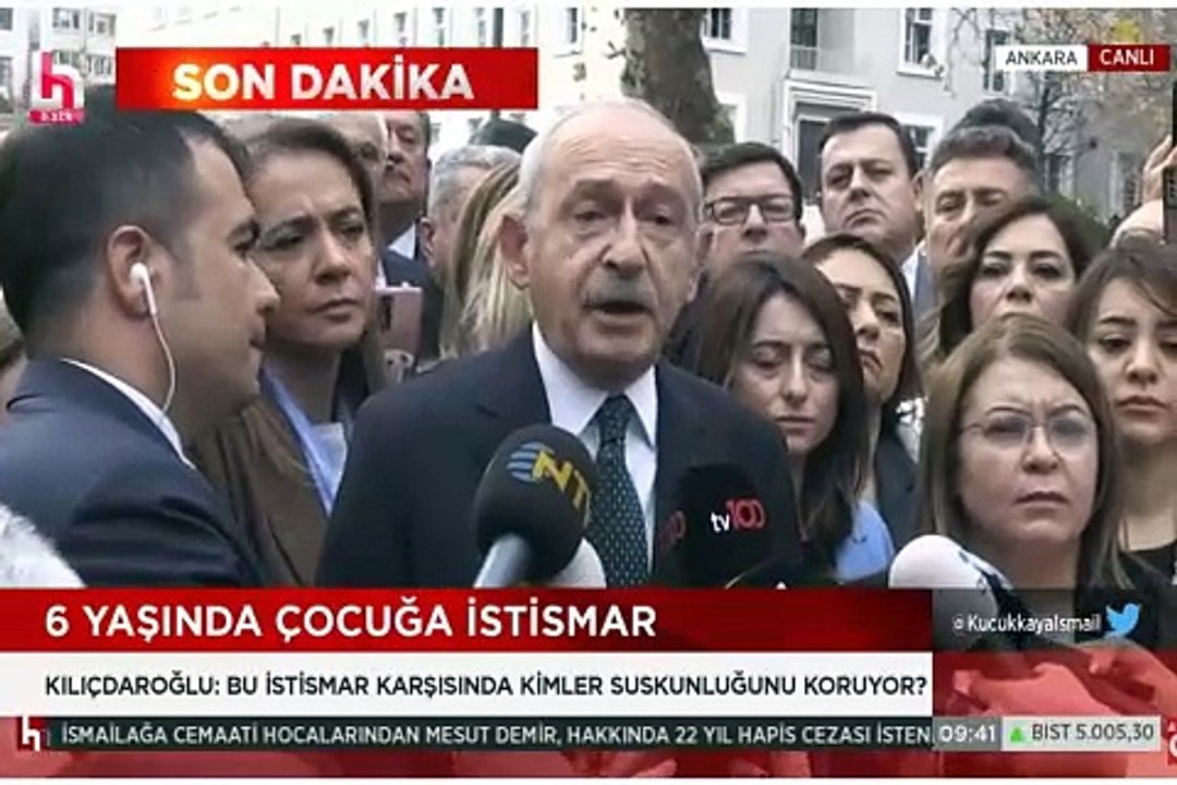 Kılıçdaroğlu Adalet Bakanlığı'na yürüdü. İsmailağa'daki 6 yaşında çocuğa cinsel istismara Bakanlık sessiz kalmıştı