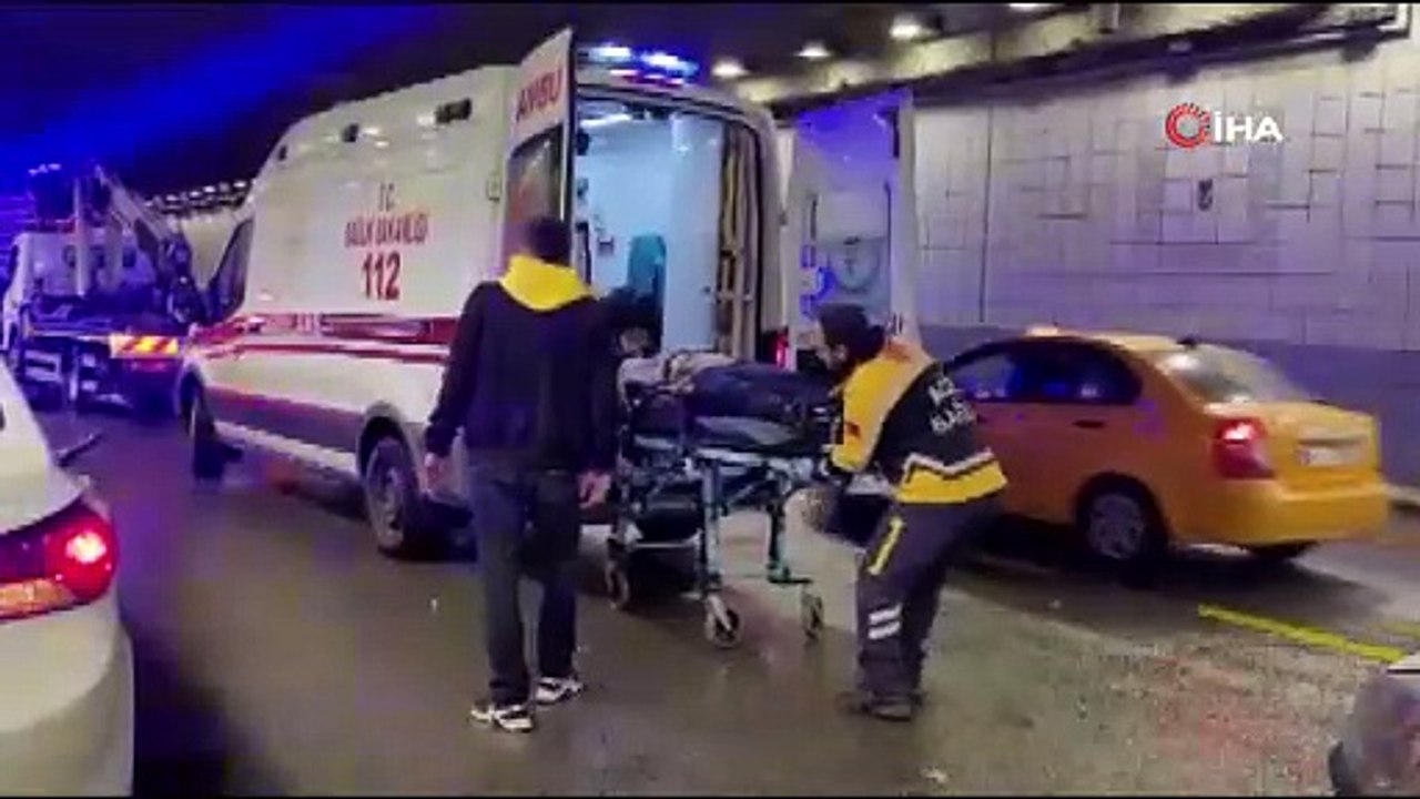 Polisin 'dur' ihtarına uymayan sürücü kaza yaptı