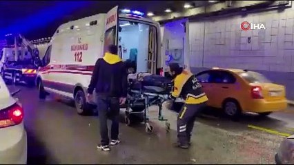 Polisin 'dur' ihtarına uymayan sürücü kaza yaptı