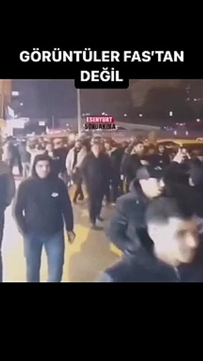 Faslılar Esenyurt'u birbirine kattı. Görüntüler Rabat'tan değil Esenyurt'tan