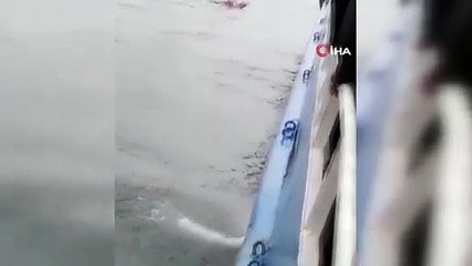 İstanbul'da vapurdan denize yolcu düştü