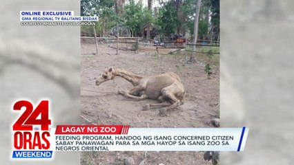 ONLINE EXCLUSIVE: Feeding program, handog ng isang concerned citizen sabay panawagan para sa mga hayop sa isang zoo sa Negros Oriental | 24 Oras Weekend