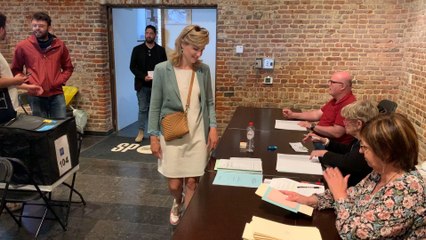 Élections 2024: Céline Tellier (ecolo) vote à Ottignies