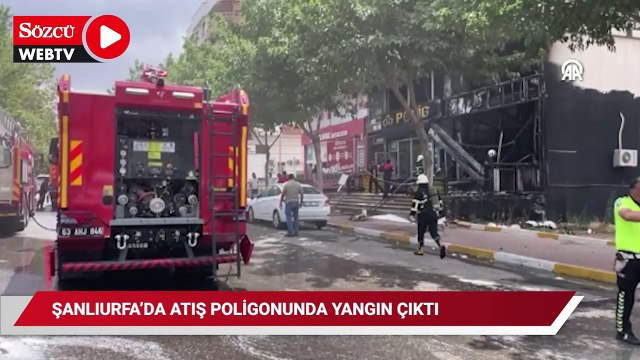 Şanlıurfa’da atış poligonunda yangın; ısınan mermiler patladı