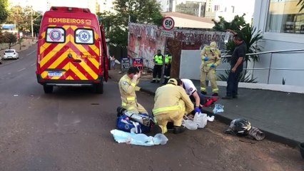Motociclista morre após grave acidente de trânsito na Rua São Paulo