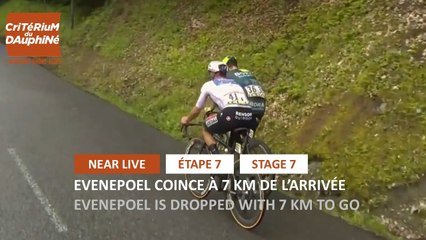 Evenepoel is dropped with 7 km to go - Stage 7 - Critérium du Dauphiné 2024