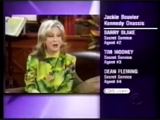 Jackie Bouvier Kennedy Onassis CBS Split Screen Credits