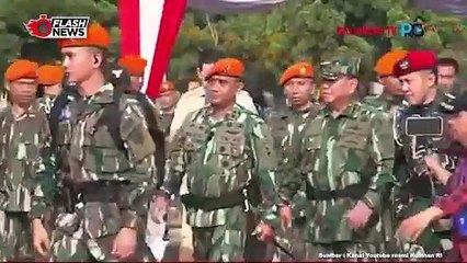 Momen Menhan Prabowo Diangkat Sebagai Warga Kehormatan Komando Pasukan Gerak Cepat