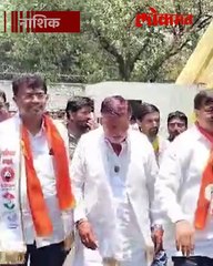 विद्यमान खासदार राजाभाऊ वाजे समोरून आले माजी खासदार हेमंत गोडसे सोबत मंत्री उपस्थित पुढे काय झालं..-