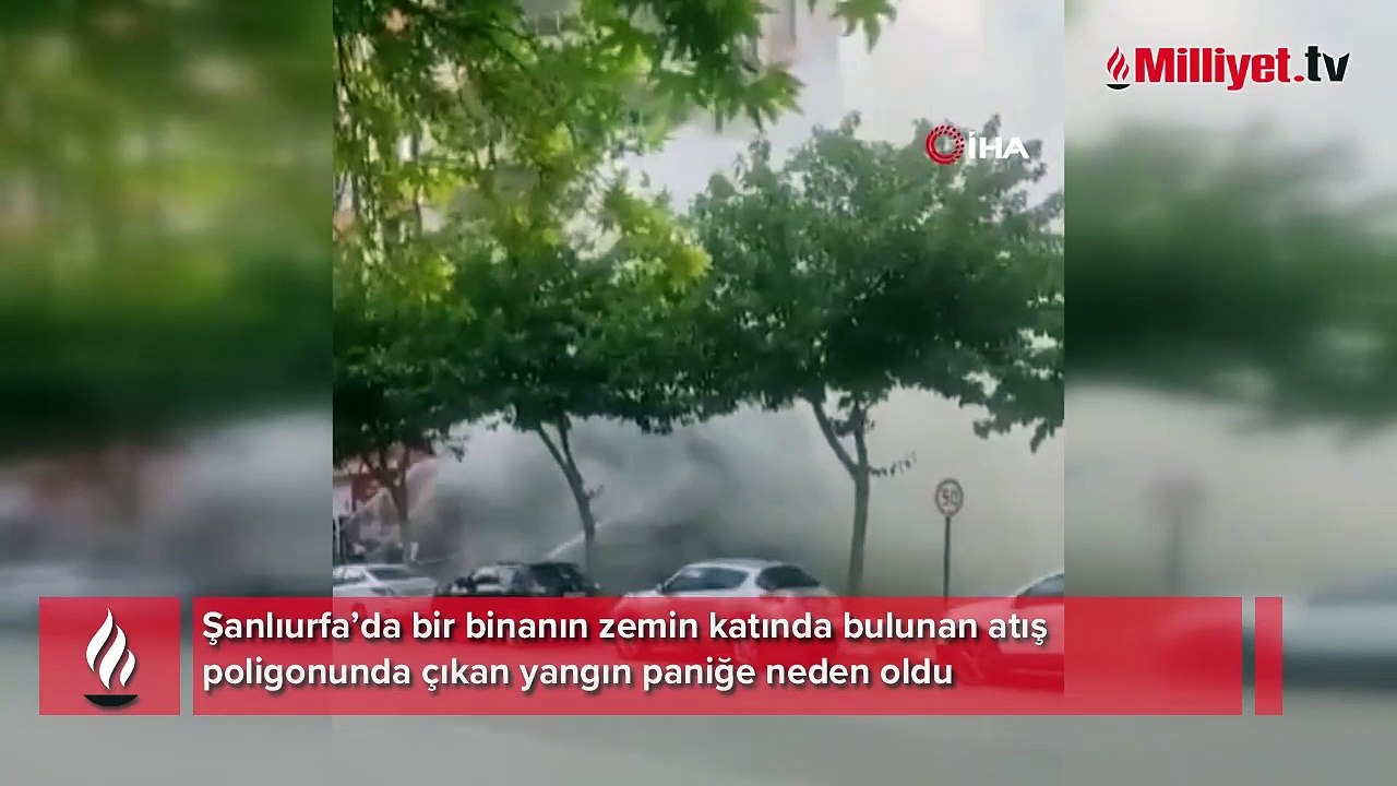 Şanlıurfa’da panik anları! Atış poligonunda yangın çıktı, ısınan mermiler patladı