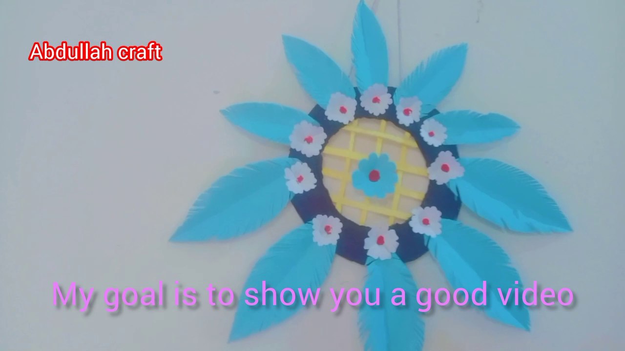 Easy and wonderful home decorating paper craft#beautiful flower#home decoration home #crafting art#Abdullah craft