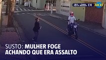 Mulher foge achando que motociclista estava assaltando no RJ