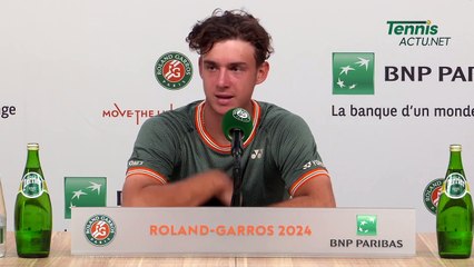 Tennis - Roland-Garros 2024 - Kaylan Bigun the Junior title : "Yeah, on the junior level I can say I eat the clay"