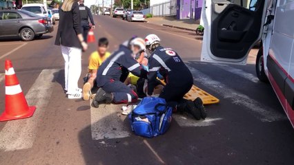 Vítimas ficam feridas em acidente no bairro Tarumã