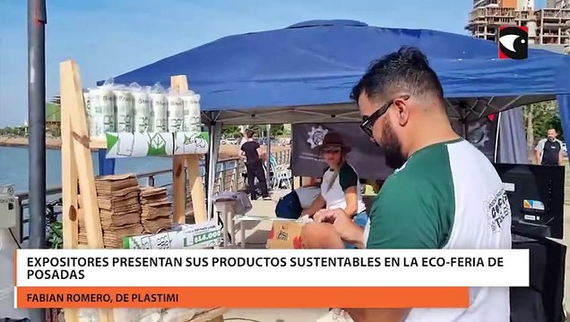 Expositores presentan sus productos sustentables en la Eco-Feria de Posadas