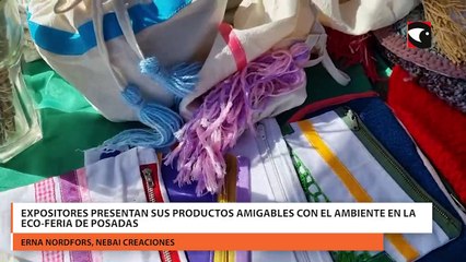 Скачать видео: Expositores presentan sus productos amigables con el ambiente en la Eco-Feria de Posadas