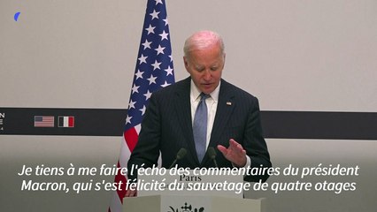 Les États-Unis mobilisés jusqu'à la libération du dernier otage à Gaza (Biden)