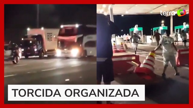 Ônibus com elenco do Santos é atacado por torcedores em rodovia