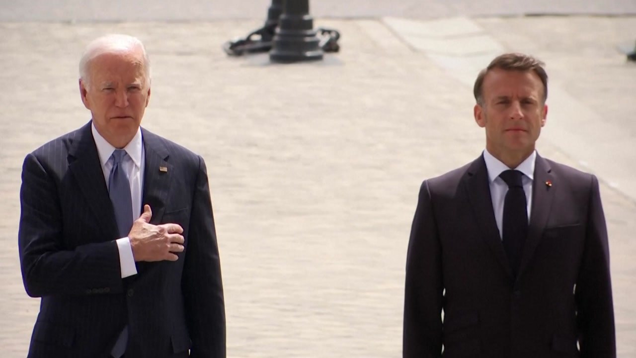 바이든, 프랑스 국빈 방문 일정 돌입...마크롱, 개선문서 바이든 맞아 / YTN