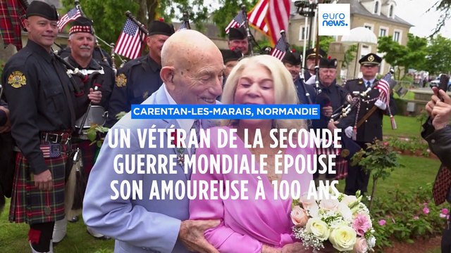 Normandie : un vétéran centenaire épouse sa financée de 96 ans
