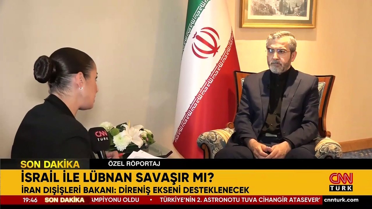 Son Dakika Haberi: İran Dışişleri Bakan Vekili CNN TÜRK'te... Ali Bagheri, İsrail'e meydan okudu!