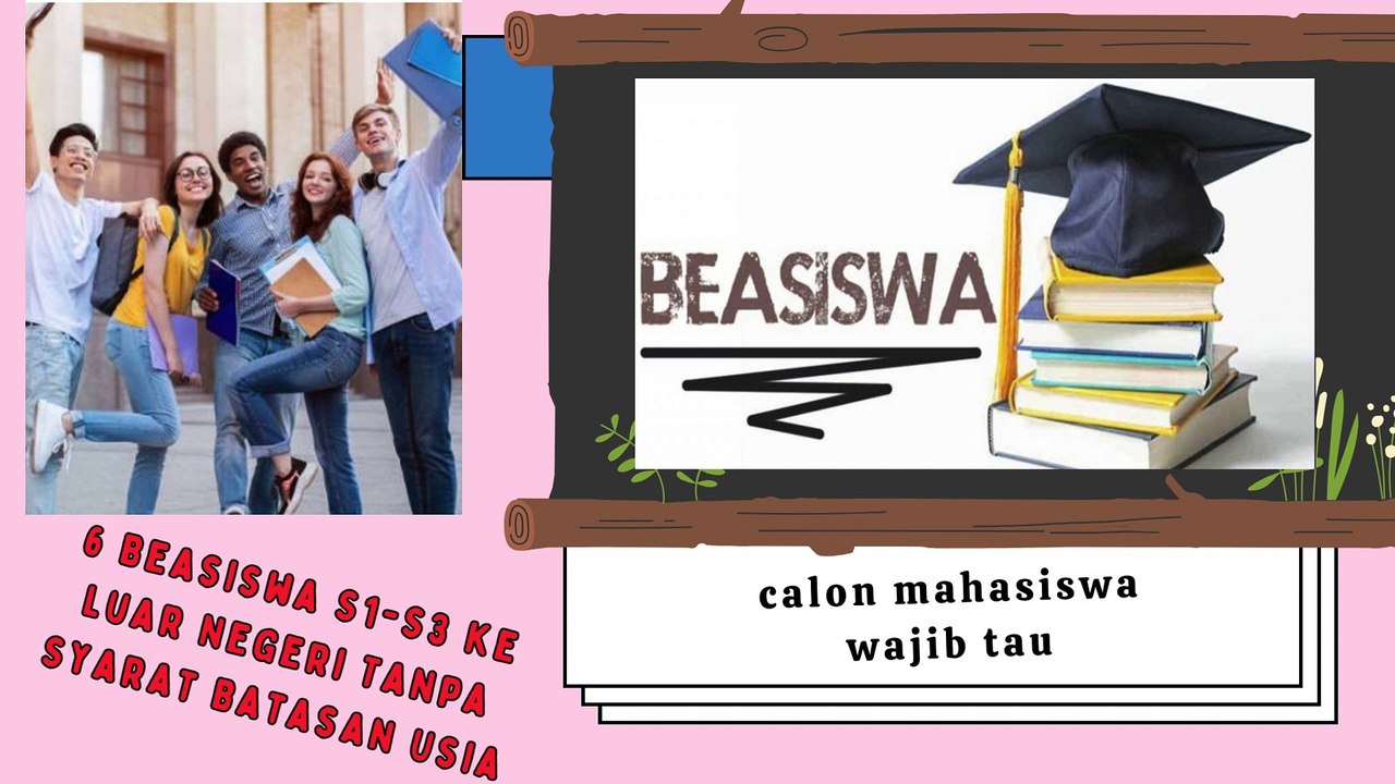 6 Beasiswa S1-S3 ke Luar Negeri Tanpa Syarat Batasan Usia